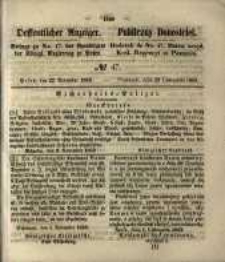 Oeffentlicher Anzeiger. 1853.11.22 Nro.47