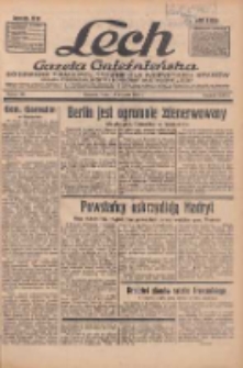 Lech.Gazeta Gnieźnieńska: codzienne pismo polityczne dla wszystkich stan&oacute;w. Dodatki: tygodniowy "Lechita" i powieściowy oraz dwutygodnik "Leszek" 1936.08.12 R.36 Nr186