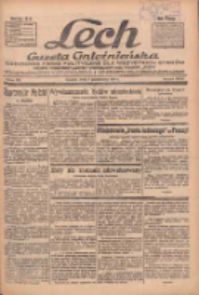 Lech.Gazeta Gnieźnieńska: codzienne pismo polityczne dla wszystkich stan&oacute;w. Dodatki: tygodniowy "Lechita" i powieściowy oraz dwutygodnik "Leszek" 1936.10.07 R.36 Nr233