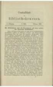 Centralblatt für Bibliothekswesen. 1884.02 Jg.1 heft 2