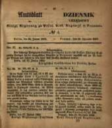 Amtsblatt der K&ouml;niglichen Regierung zu Posen. 1853.01.25 Nro.4