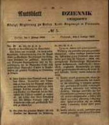 Amtsblatt der K&ouml;niglichen Regierung zu Posen. 1853.02.01 Nro.5