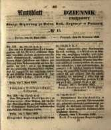 Amtsblatt der K&ouml;niglichen Regierung zu Posen. 1853.04.12 Nro.15