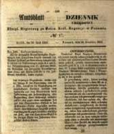Amtsblatt der K&ouml;niglichen Regierung zu Posen. 1853.04.26 Nro.17
