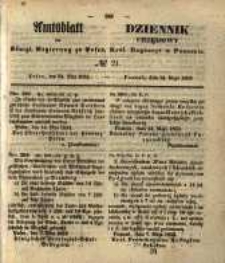 Amtsblatt der K&ouml;niglichen Regierung zu Posen. 1853.05.24 Nro.21