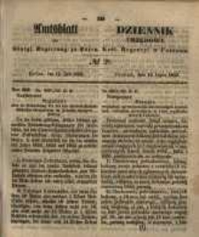 Amtsblatt der K&ouml;niglichen Regierung zu Posen. 1853.07.12 Nro.28