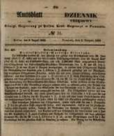 Amtsblatt der K&ouml;niglichen Regierung zu Posen. 1853.08.02 Nro.31