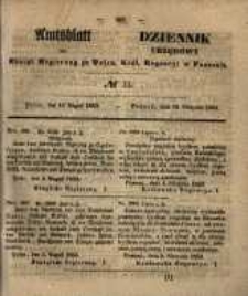 Amtsblatt der K&ouml;niglichen Regierung zu Posen. 1853.08.16 Nro.33
