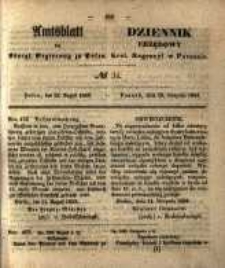 Amtsblatt der K&ouml;niglichen Regierung zu Posen. 1853.08.23 Nro.34