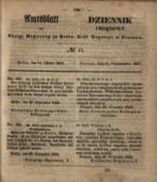 Amtsblatt der K&ouml;niglichen Regierung zu Posen. 1853.10.11 Nro.41