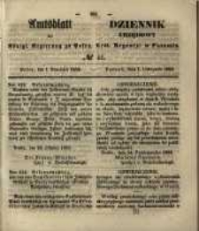 Amtsblatt der K&ouml;niglichen Regierung zu Posen. 1853.11.01 Nro.44