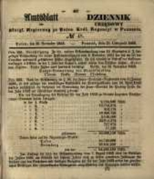 Amtsblatt der K&ouml;niglichen Regierung zu Posen. 1853.11.29 Nro.48
