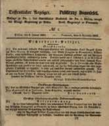Oeffentlicher Anzeiger. 1852.01.06 Nro.1