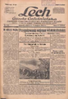 Lech.Gazeta Gnieźnieńska: codzienne pismo polityczne dla wszystkich stanów. Dodatki: tygodniowy "Lechita" i powieściowy oraz dwutygodnik "Leszek" 1938.08.04 R.38 Nr176