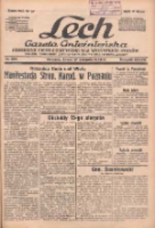 Lech.Gazeta Gnieźnieńska: codzienne pismo polityczne dla wszystkich stan&oacute;w. Dodatki: tygodniowy "Lechita" i powieściowy oraz dwutygodnik "Leszek" 1938.08.17 R.38 Nr186