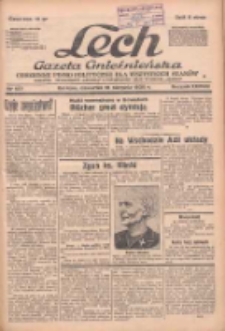 Lech.Gazeta Gnieźnieńska: codzienne pismo polityczne dla wszystkich stan&oacute;w. Dodatki: tygodniowy "Lechita" i powieściowy oraz dwutygodnik "Leszek" 1938.08.18 R.38 Nr187