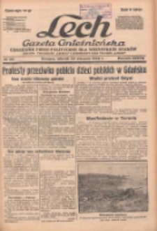 Lech.Gazeta Gnieźnieńska: codzienne pismo polityczne dla wszystkich stan&oacute;w. Dodatki: tygodniowy "Lechita" i powieściowy oraz dwutygodnik "Leszek" 1938.08.23 R.38 Nr191