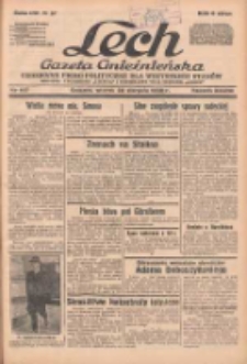 Lech.Gazeta Gnieźnieńska: codzienne pismo polityczne dla wszystkich stan&oacute;w. Dodatki: tygodniowy "Lechita" i powieściowy oraz dwutygodnik "Leszek" 1938.08.30 R.38 Nr197