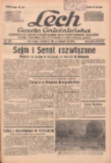 Lech.Gazeta Gnieźnieńska: codzienne pismo polityczne dla wszystkich stan&oacute;w. Dodatki: tygodniowy "Lechita" i powieściowy oraz dwutygodnik "Leszek" 1938.09.15 R.38 Nr211