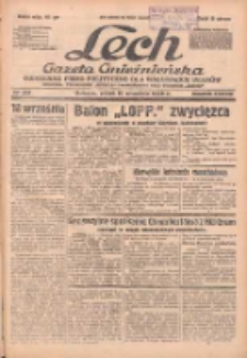Lech.Gazeta Gnieźnieńska: codzienne pismo polityczne dla wszystkich stan&oacute;w. Dodatki: tygodniowy "Lechita" i powieściowy oraz dwutygodnik "Leszek" 1938.09.16 R.38 Nr212