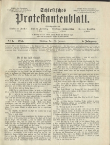 Schlesisches Protestantenblatt. 1875.01.23 Jg.5 No4