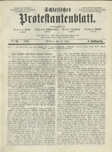 Schlesisches Protestantenblatt. 1875.06.26 Jg.5 No26