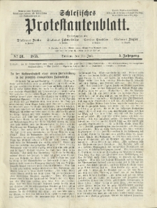 Schlesisches Protestantenblatt. 1875.07.10 Jg.5 No28