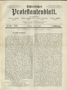Schlesisches Protestantenblatt. 1875.07.17 Jg.5 No29