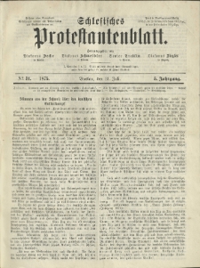 Schlesisches Protestantenblatt. 1875.07.31 Jg.5 No31