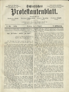 Schlesisches Protestantenblatt. 1875.08.07 Jg.5 No32