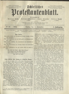 Schlesisches Protestantenblatt. 1875.09.11 Jg.5 No37
