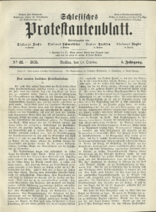 Schlesisches Protestantenblatt. 1875.10.16 Jg.5 No42