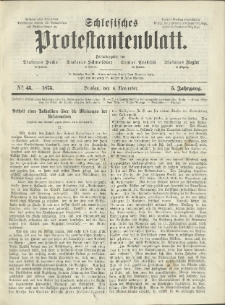 Schlesisches Protestantenblatt. 1875.11.06 Jg.5 No45