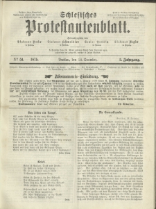 Schlesisches Protestantenblatt. 1875.12.18 Jg.5 No51