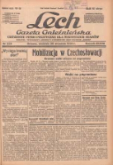 Lech.Gazeta Gnieźnieńska: codzienne pismo polityczne dla wszystkich stan&oacute;w. Dodatki: tygodniowy "Lechita" i powieściowy oraz dwutygodnik "Leszek" 1938.09.25 R.38 Nr220