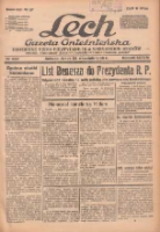 Lech.Gazeta Gnieźnieńska: codzienne pismo polityczne dla wszystkich stan&oacute;w. Dodatki: tygodniowy "Lechita" i powieściowy oraz dwutygodnik "Leszek" 1938.09.28 R.38 Nr222