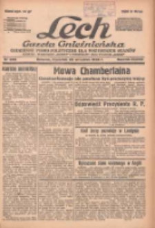 Lech.Gazeta Gnieźnieńska: codzienne pismo polityczne dla wszystkich stan&oacute;w. Dodatki: tygodniowy "Lechita" i powieściowy oraz dwutygodnik "Leszek" 1938.09.29 R.38 Nr223