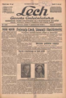 Lech.Gazeta Gnieźnieńska: codzienne pismo polityczne dla wszystkich stan&oacute;w. Dodatki: tygodniowy "Lechita" i powieściowy oraz dwutygodnik "Leszek" 1938.10.07 R.38 Nr230