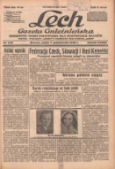 Lech.Gazeta Gnieźnieńska: codzienne pismo polityczne dla wszystkich stanów. Dodatki: tygodniowy "Lechita" i powieściowy oraz dwutygodnik "Leszek" 1938.10.07 R.38 Nr230