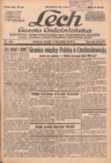 Lech.Gazeta Gnieźnieńska: codzienne pismo polityczne dla wszystkich stan&oacute;w. Dodatki: tygodniowy "Lechita" i powieściowy oraz dwutygodnik "Leszek" 1938.11.04 R.38 Nr253