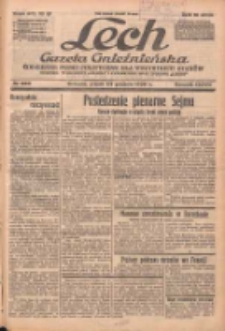 Lech.Gazeta Gnieźnieńska: codzienne pismo polityczne dla wszystkich stan&oacute;w. Dodatki: tygodniowy "Lechita" i powieściowy oraz dwutygodnik "Leszek" 1938.12.23 R.38 Nr293