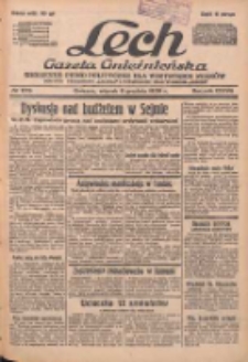 Lech.Gazeta Gnieźnieńska: codzienne pismo polityczne dla wszystkich stan&oacute;w. Dodatki: tygodniowy "Lechita" i powieściowy oraz dwutygodnik "Leszek" 1938.12.06 R.38 Nr279