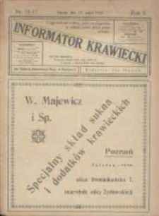 Informator Krawiecki: organ wychodzący z Pierwszej Polskiej Akademji Kroju i Mód w Poznaniu 1922.03.25 R.1 Nr10/11