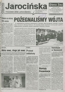 Gazeta Jarocińska 1998.09.11 Nr37(415)