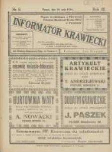 Informator Krawiecki: organ wychodzący z Pierwszej Polskiej Akademji Kroju i Mód w Poznaniu 1924.05.20 R.3 Nr8
