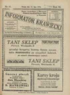 Informator Krawiecki: organ wychodzący z Pierwszej Polskiej Akademji Kroju i M&oacute;d w Poznaniu 1924.07.17 R.3 Nr11