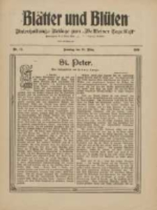 Bl&auml;tter und Bl&uuml;ten: unterhaltungs-Beilage zum "Wollsteiner Tageblatt" 1909.03.28 Nr13