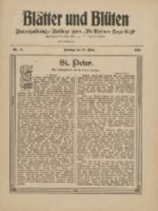 Blätter und Blüten: unterhaltungs-Beilage zum "Wollsteiner Tageblatt" 1909.03.28 Nr13
