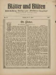 Blätter und Blüten: unterhaltungs-Beilage zum "Wollsteiner Tageblatt" 1909.04.11 Nr15