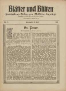 Bl&auml;tter und Bl&uuml;ten: unterhaltungs-Beilage zum "Wollsteiner Tageblatt" 1909.04.25 Nr17